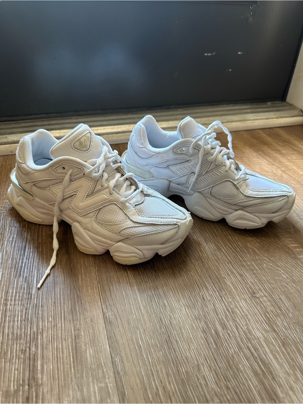 New balance 9060 triple white sneakers